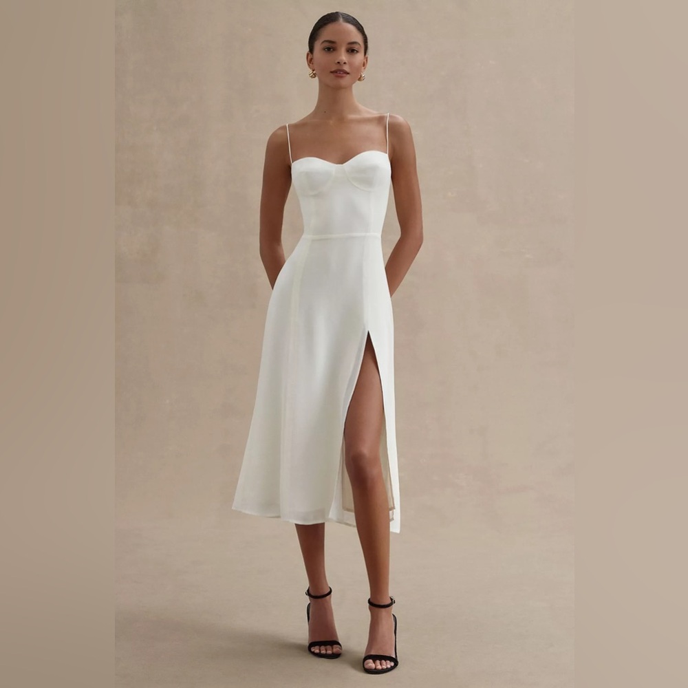 Reformation Juliette Dress White size 8